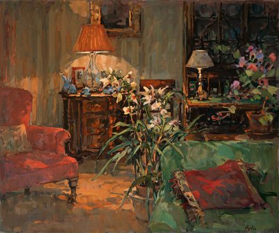 Orchidée à la lumière de la lampe - Unbekannt Unbekannt